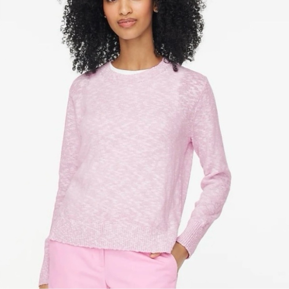 J. Crew Women's Light Pink Crew Neck Sweater